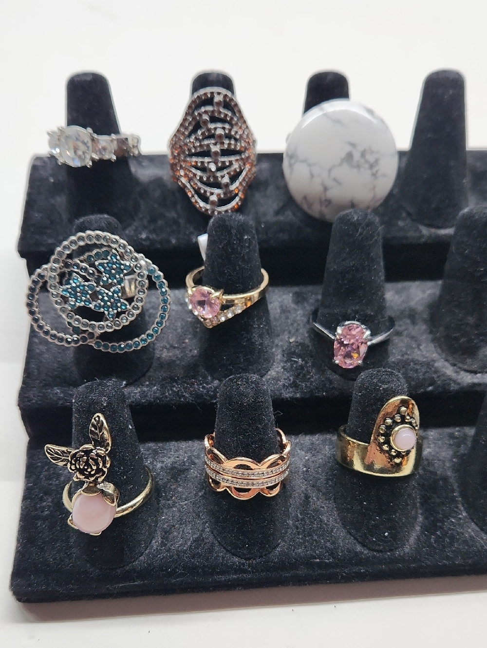 Mixed Gold-tone & Silver-tone Women's Fashion Ring Bundle